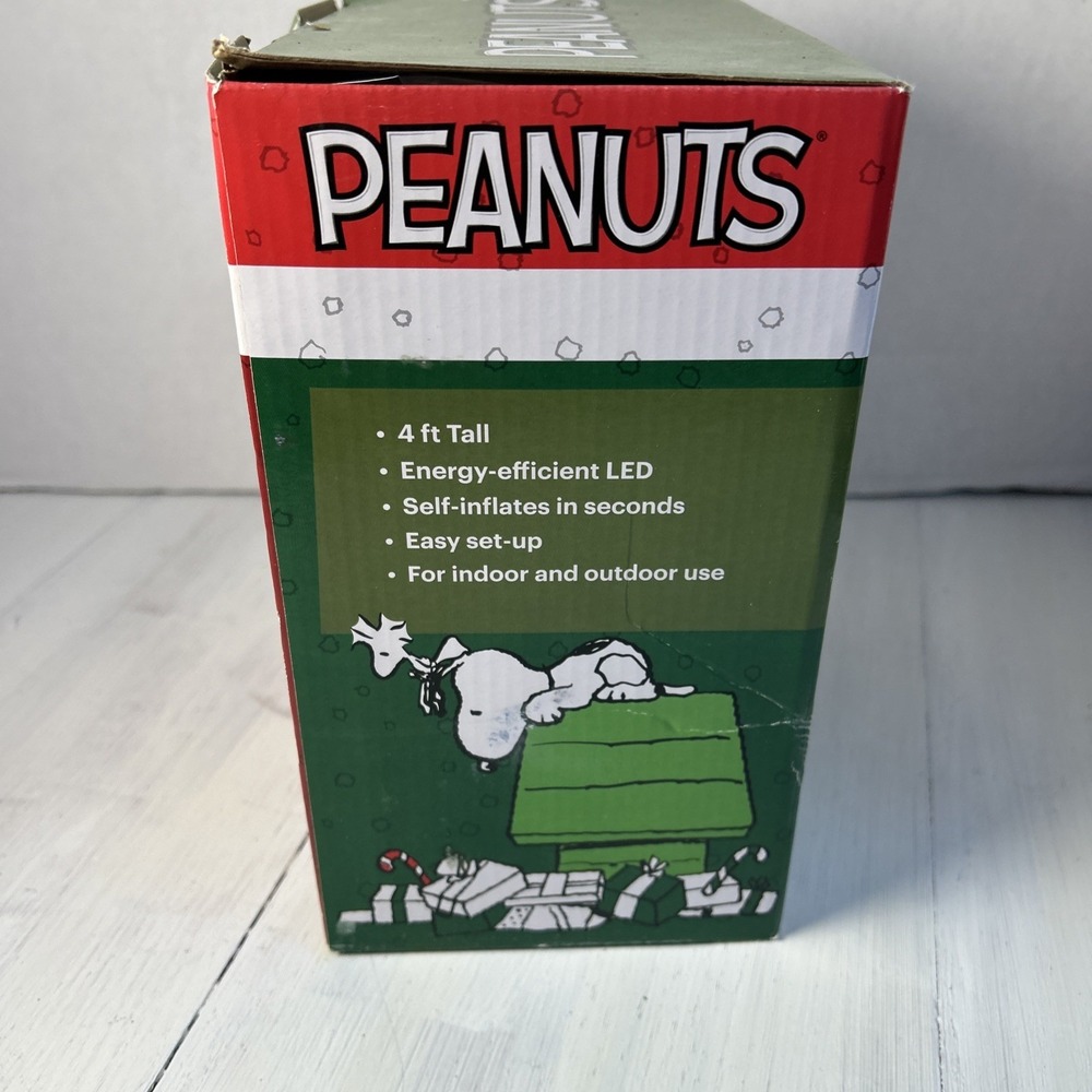 Gemmy 4' Airblown Lighted Peanuts Snoopy Christmas Inflatable 1257‎ - Picture 4 of 8